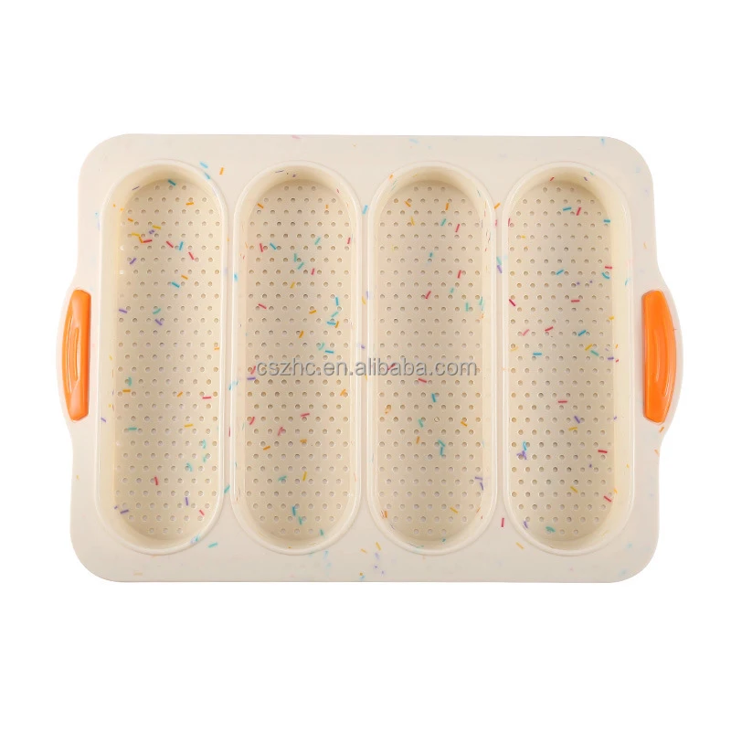 Stampo Per Baguette In Silicone Antiaderente 4 Pezzi – Per Pane, Torte, Cioccolato E Caramelle – Resistente Al Calore Fino A 230°C - 4