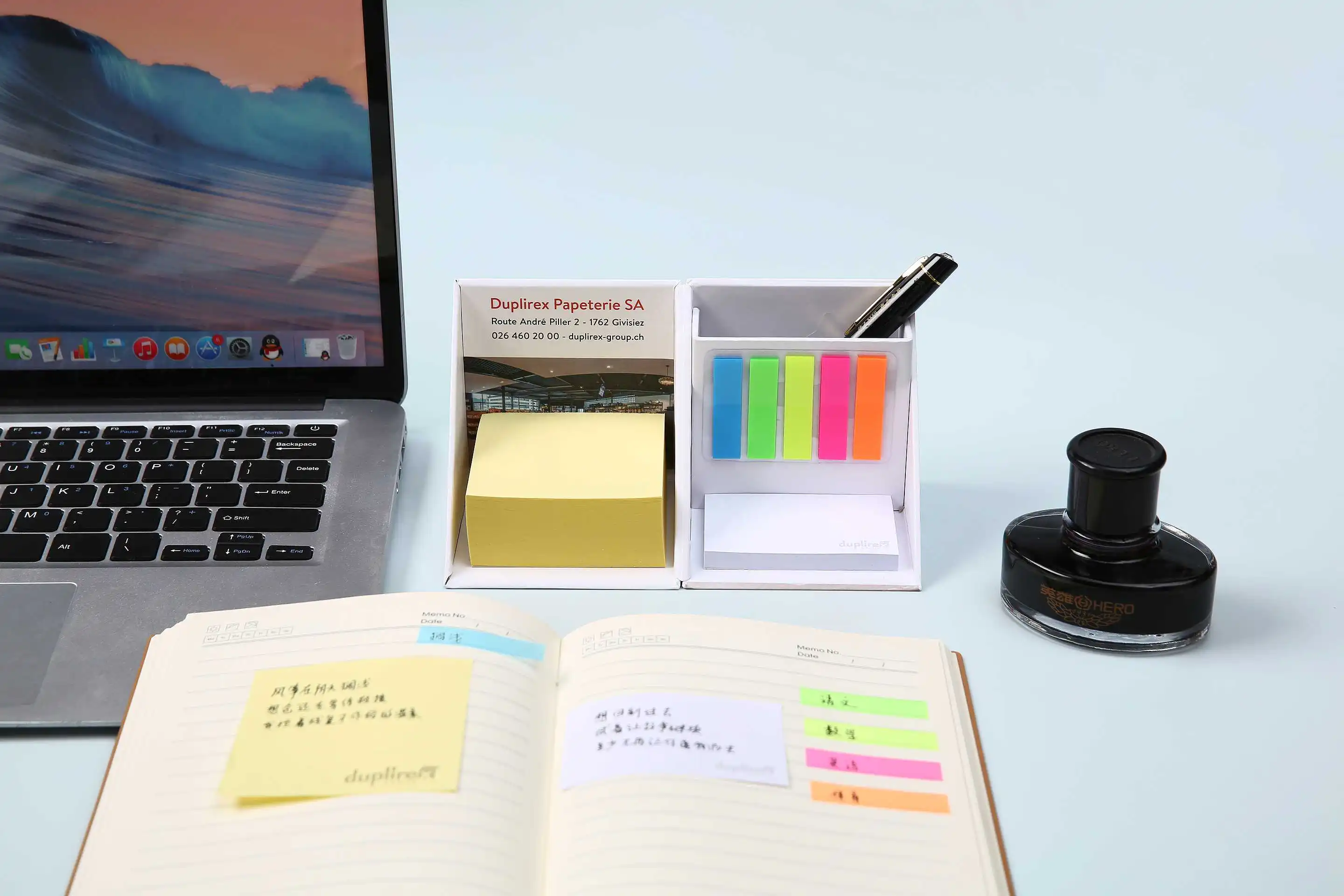 Promotional Custom Logo Desktop Paper Block Memo Pad Cube Sticky Notes
