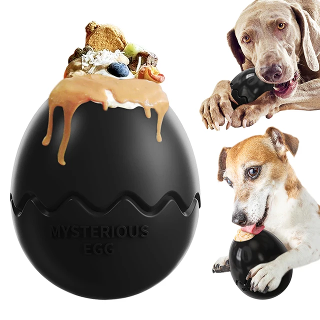 Variety Sizes Round Dog Puzzle Feeder Toy Durable Leaking Food Mysterious Egg Animal Toys Pet Toys