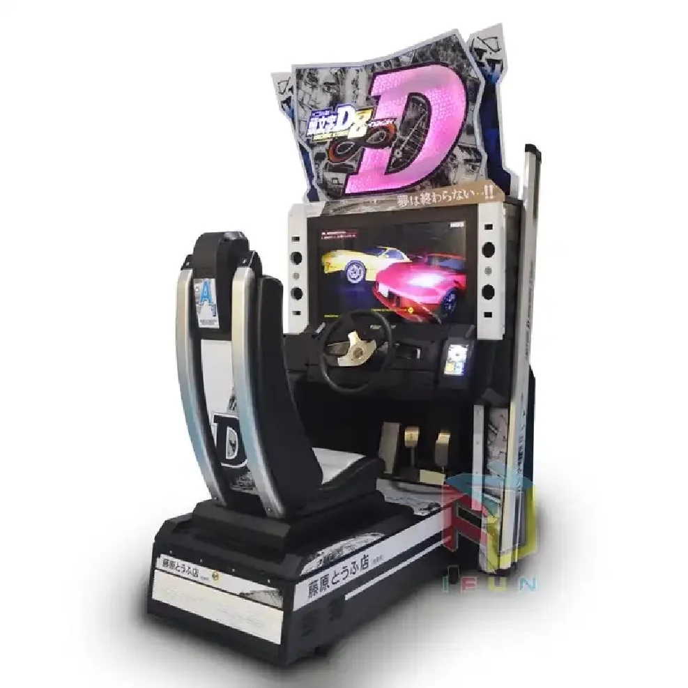 Initial D8 Simulator Arcade Video Racing Car Game Machine