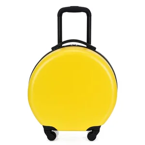 18 Inch Trolley Bag Cute Carry on Suitcase on Wheels Travel Rolling Luggage Kids Rounded Luggage Cabin Small Case Gift