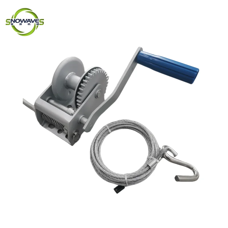 Winches 700lbs Trailer Winch Boat Hand Winch Configure Fiber Rope With