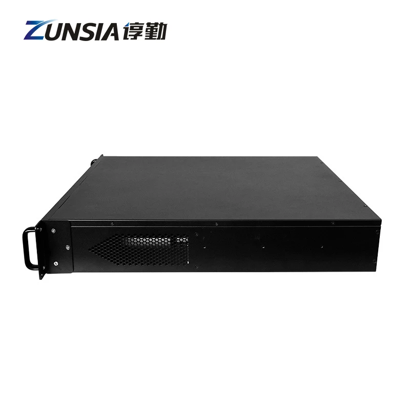 Zunsia 6LAN 4 * SFP 10G брандмауэр мини ПК промышленный 2U Серверный корпус с поддержкой 12-го LGA1700 13-го i3 i5 i7 i9 Pentium Celeron CPU