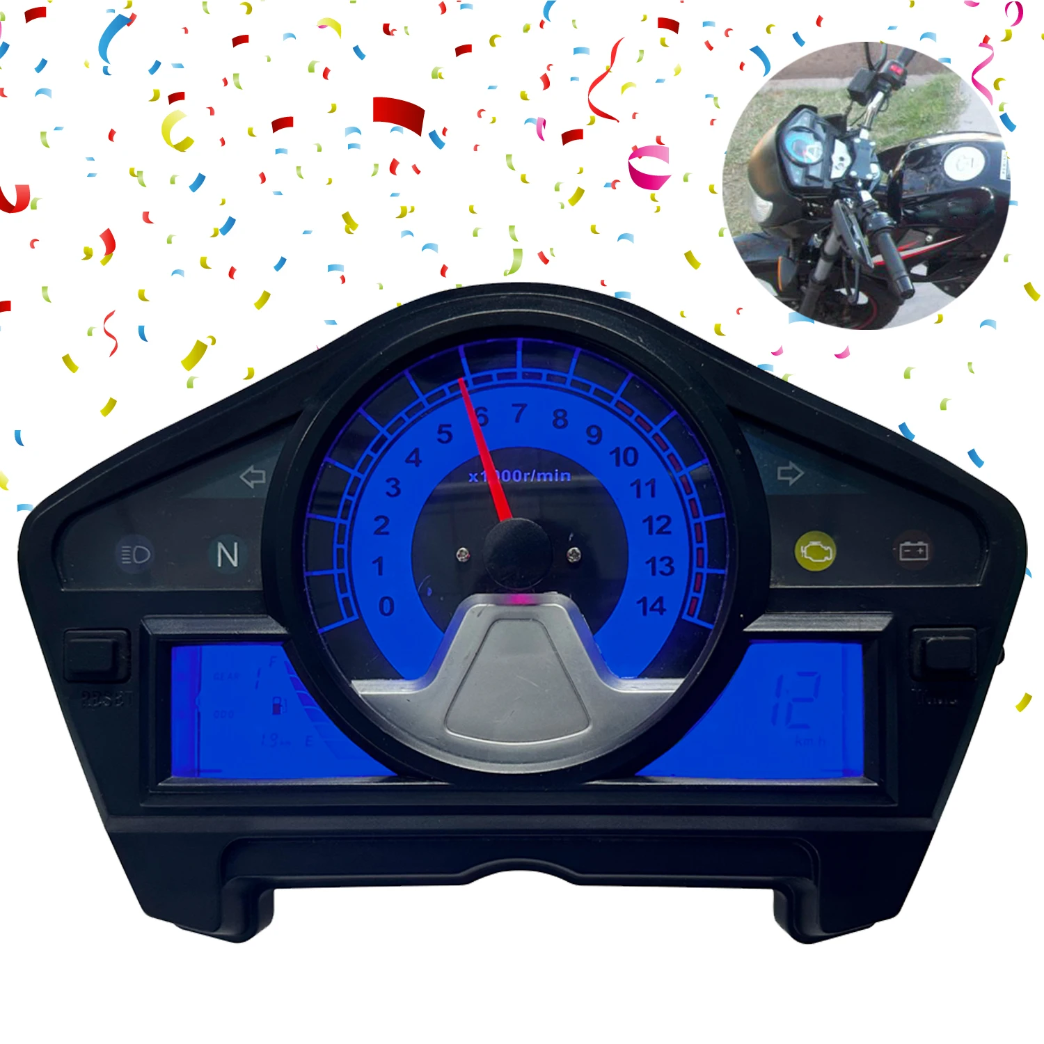 MARCH EXPO Discount LCD Motorcycle Speedometer Digital Odometer for Romet R125 R 125 Cvt Sigma Nkd 150