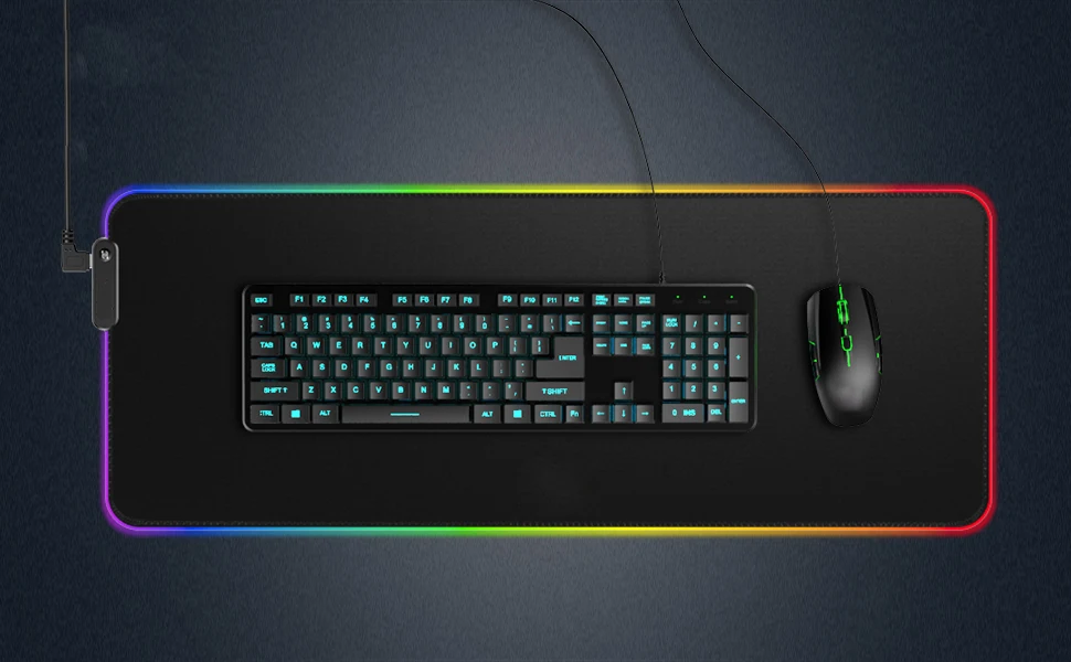 rgb keyboard and mouse mat