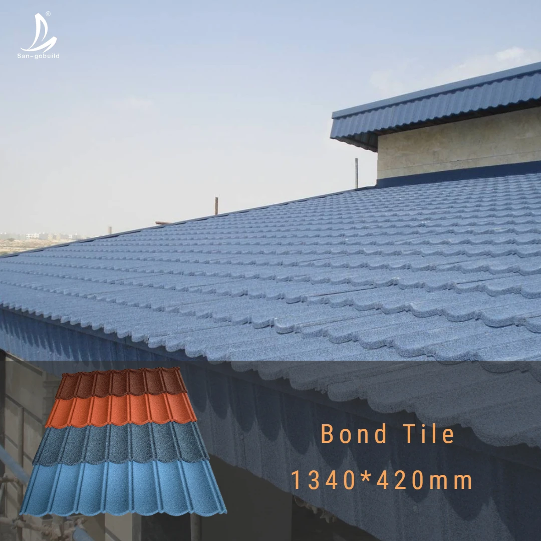 Galvanized Tile Stone Coated Interlocking Roofing Shingles Decorative Roofing