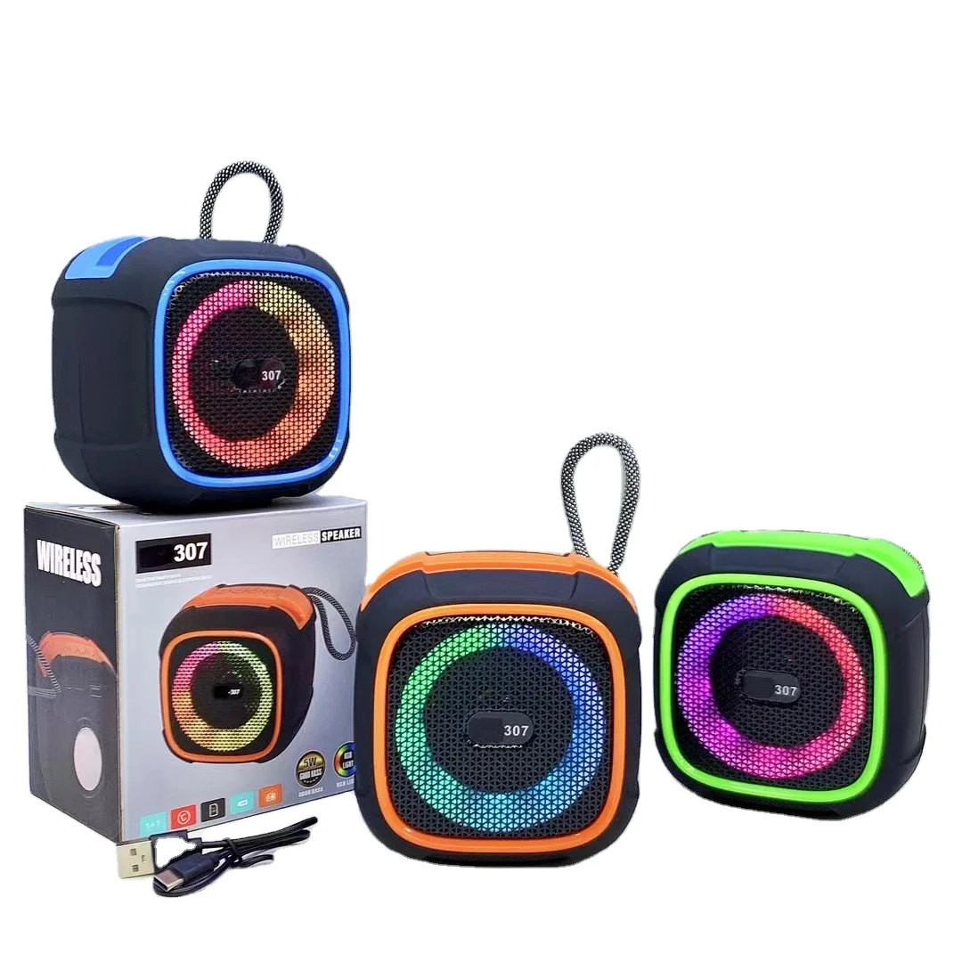 New SY-307 Outdoor Portable Speaker, Portable Subwoofer, Phone Holder,  Wireless Blue Tooth Speaker, LED Color Light Wholesale