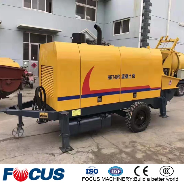Easy to Operate Small Concrete Transportation Pumps Diesel Cement Pump Machine Concrete