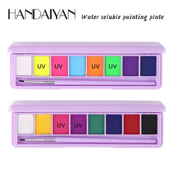 8 Colors Water Activated Eyeliner UV Light Neon Pastels Eyeliner