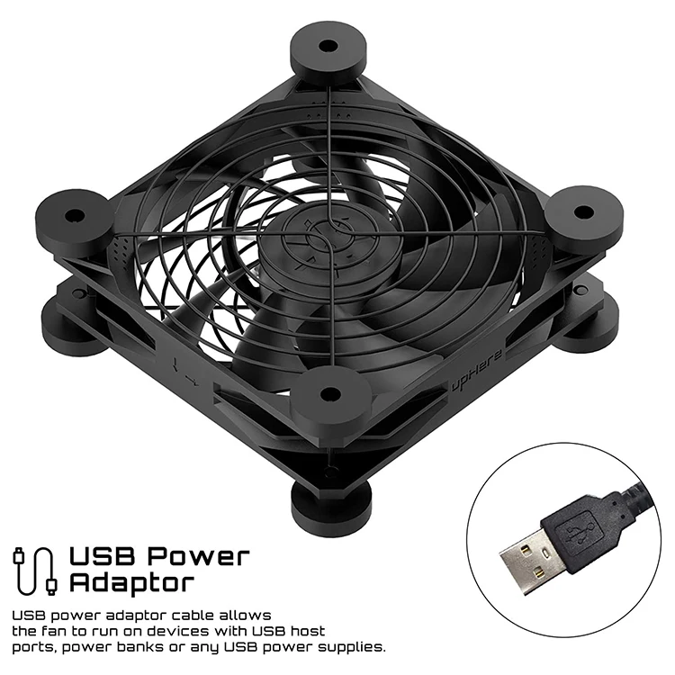 Uphere Usb Fan Silent 120mm Fan For Computer Cases Tv Box Router Cooler  Laptop Cooling Fan - Buy Usb Fan,Laptop Cooling Fan,Router Cooler Product  on Alibaba.com