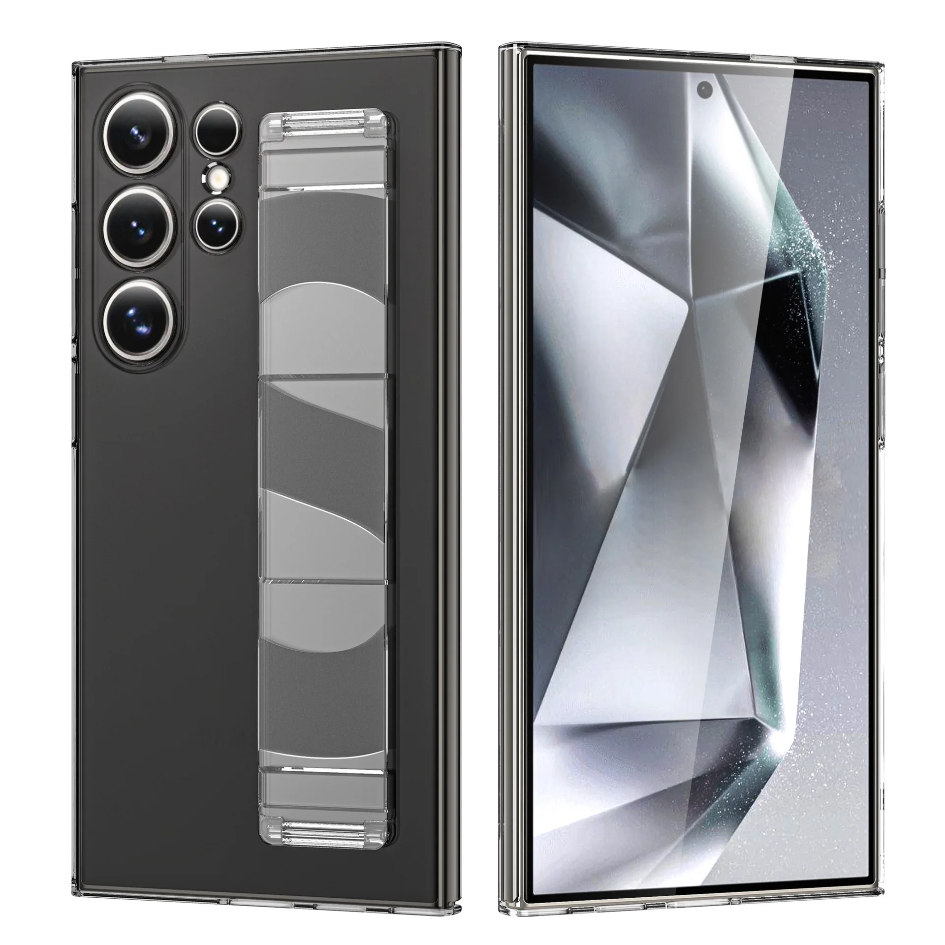 Funda Protectora Antigolpes con Pulsera en Estilo Empresarial de Silicona para Teléfono Móvil Samsung S25 Edge