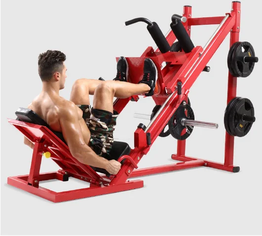 高性能パワーラック 高強度高密度パワーラックジムフィットネス機器45度レッグプレスマシン