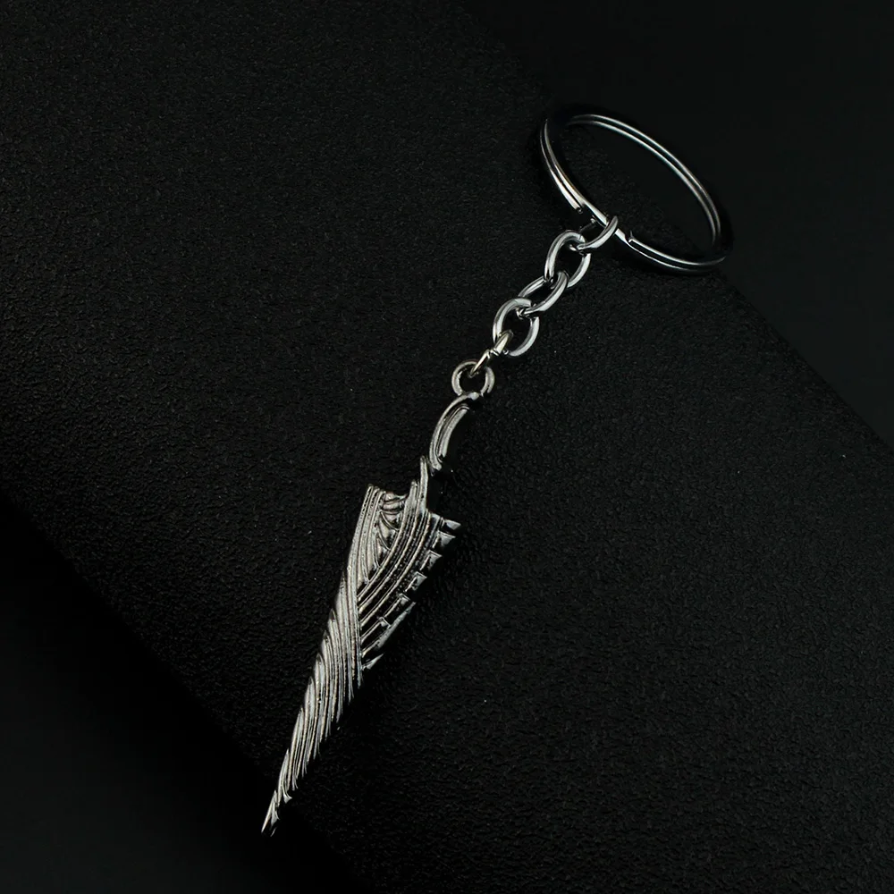 Game Hollow Knight Keychain Bone Nail The Pale king Figure Key