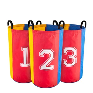 Children Durable  Early Educational Sensory Training Balance Game Number Frog Jumping Bag