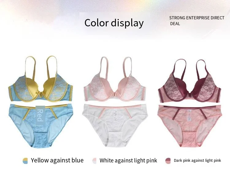 Women Underwear Wholesale Sexy Lace Fency Bra Penty Girls Bra Sets ...