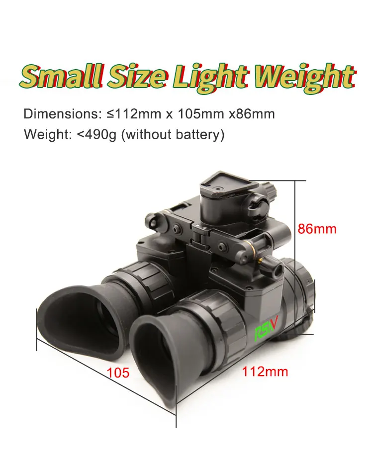 Cheap Gen2+ Gen3 Ir Illuminator Dual Tube Helmet Night Vision Goggles