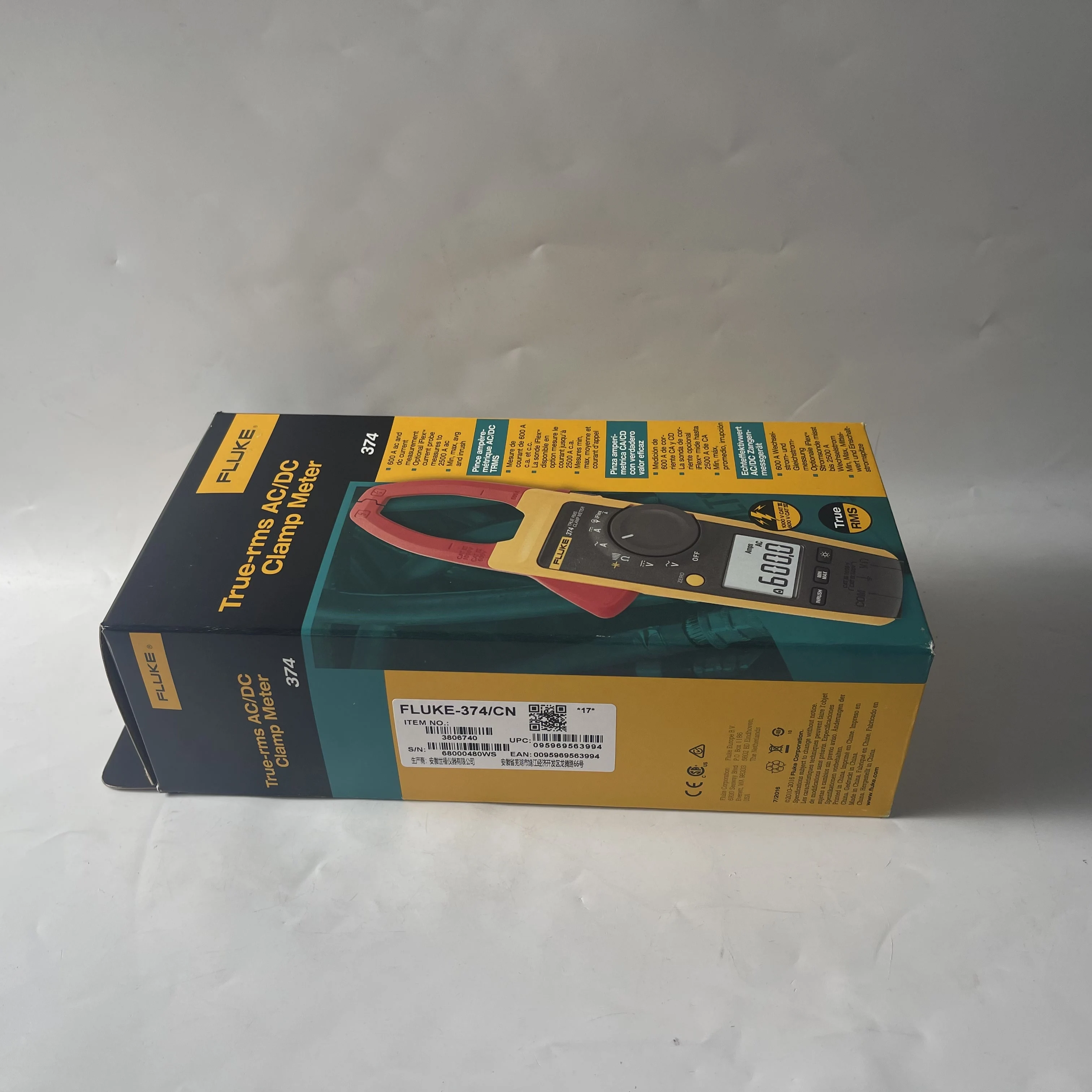 FLUKE True RMS AC/DC Clamp Meter 374 FLUKE-3741CN 