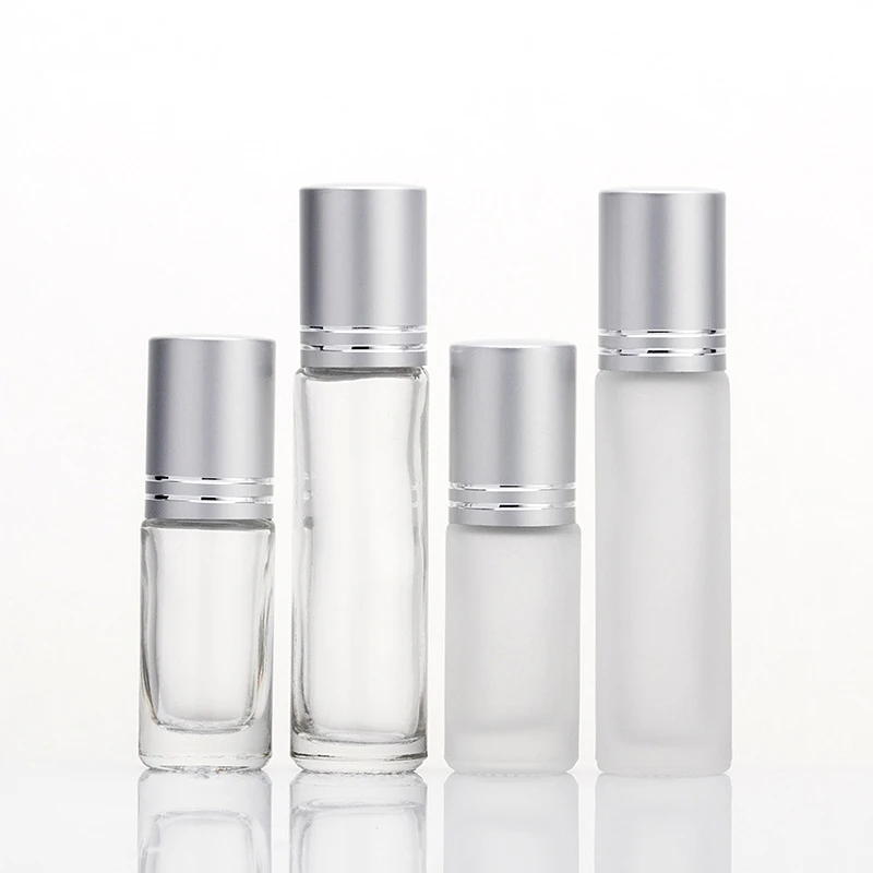 5ml 8ml 10ml 12ml 15ml 30ml Amber clear Gold Perfume Bottle Roll on Glass Bottle Essential Oil Roller Bottles