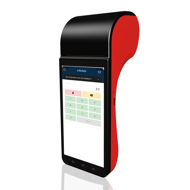 Terminal With Receipt Printer, Speaker, Camera and Barcode Scanner All in One Handheld PDA Printer, 4G, WiFi and Bluetooth