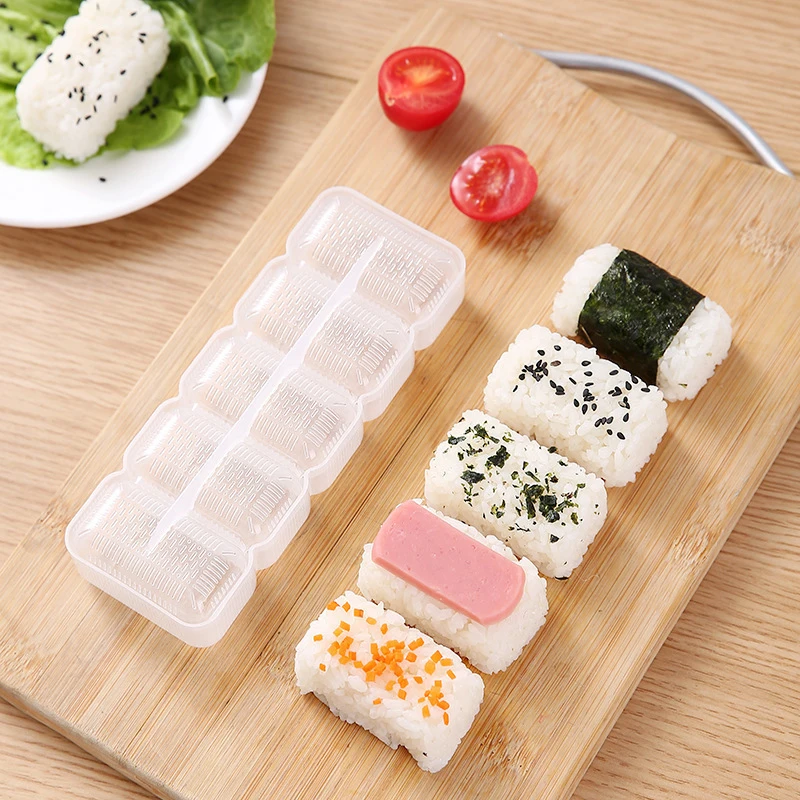 Source Hot Sale 5 Pcs Sushi Making Tools Set Factory Direct Sale Five-Piece  Set PP Material Sushi Moulds Kit Rice Ball Molds on m.