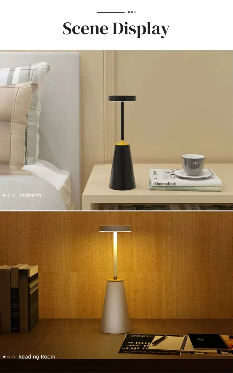 product wireless rechargeable table lamp bedside lamp bedroom ambient light metal night light touch bar light ambient table lamps-41