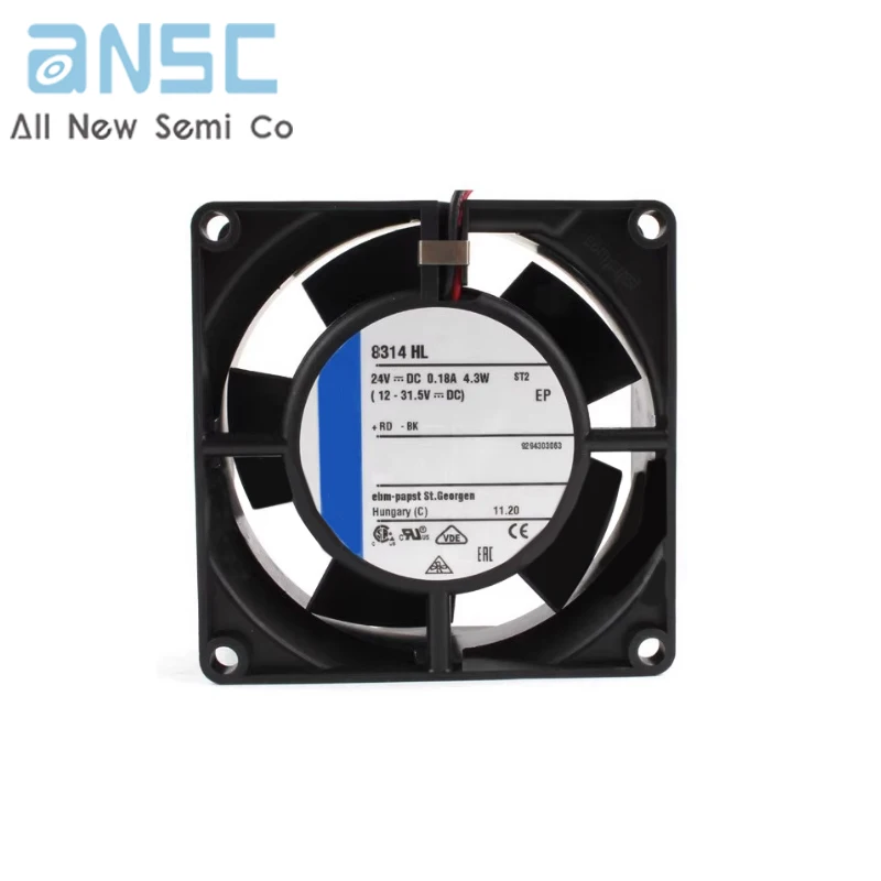 Original Axial flow fan  8314HL 24V 4.3W 8032 4200RPM 43dBA CNC inverter mute Computer fan