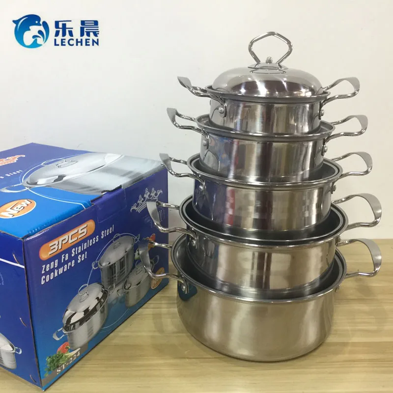 Color Cooking Pot Stainless Steel Pot Cooking Pot Cookware Set 5pcs ...