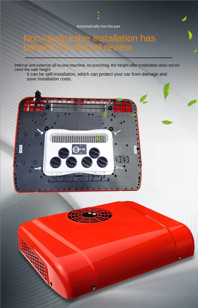 24v Truck Sunroof Parking Air Conditioner Refrigeration Truck Roof