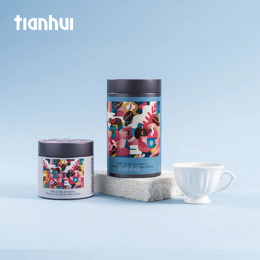 Tianhui Metal Can Manufacturer Empty Airtight Food Grade Tin Cans for Coffee Packaging