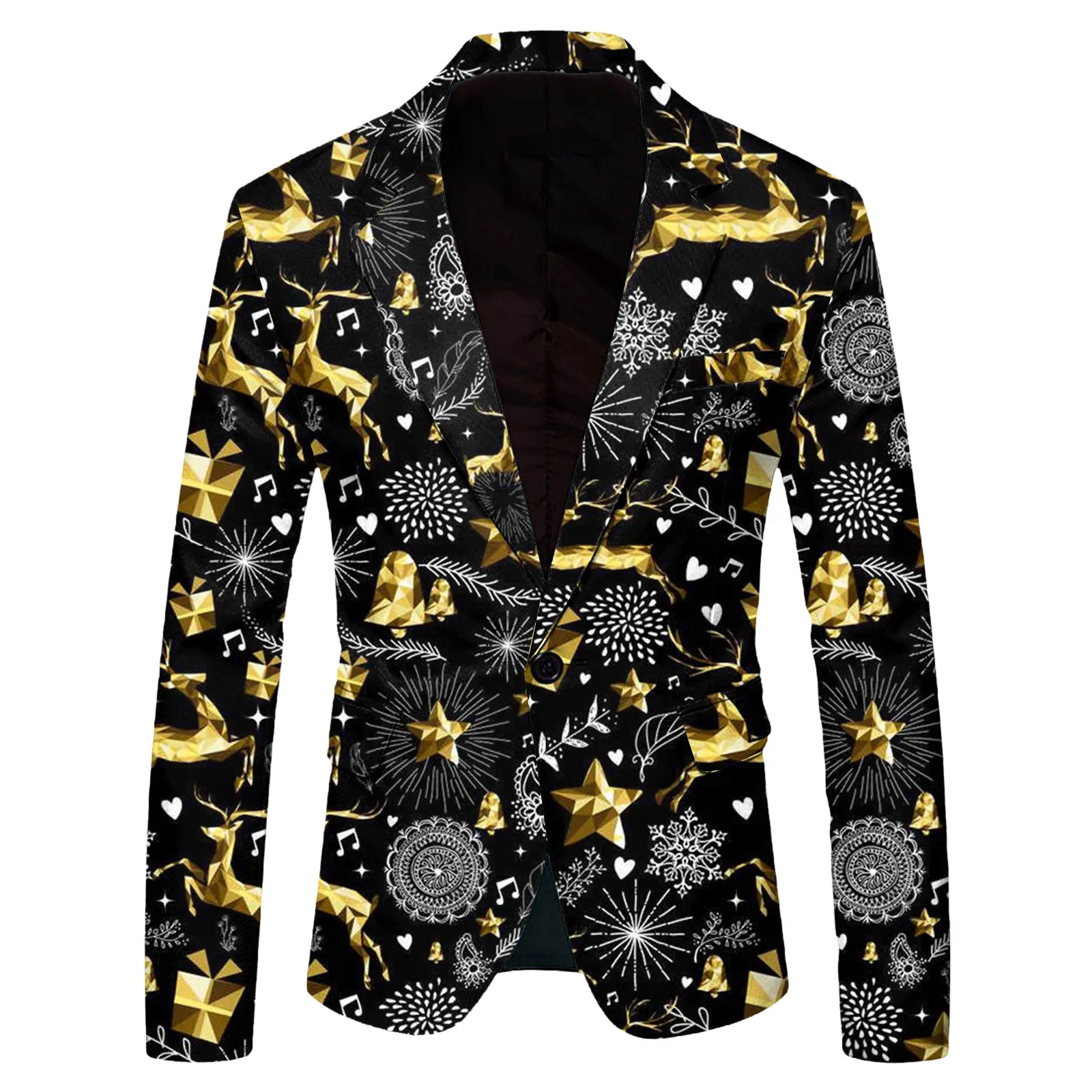 Top Fashion Men's Blazers and Coats Printed Evening Dress Stage Costus for Singers Mens Tuxedo Jacket costu pour_voghion.com