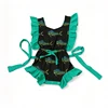 Mahi Mahi Fish Print Ruffle Romper Swimsuit