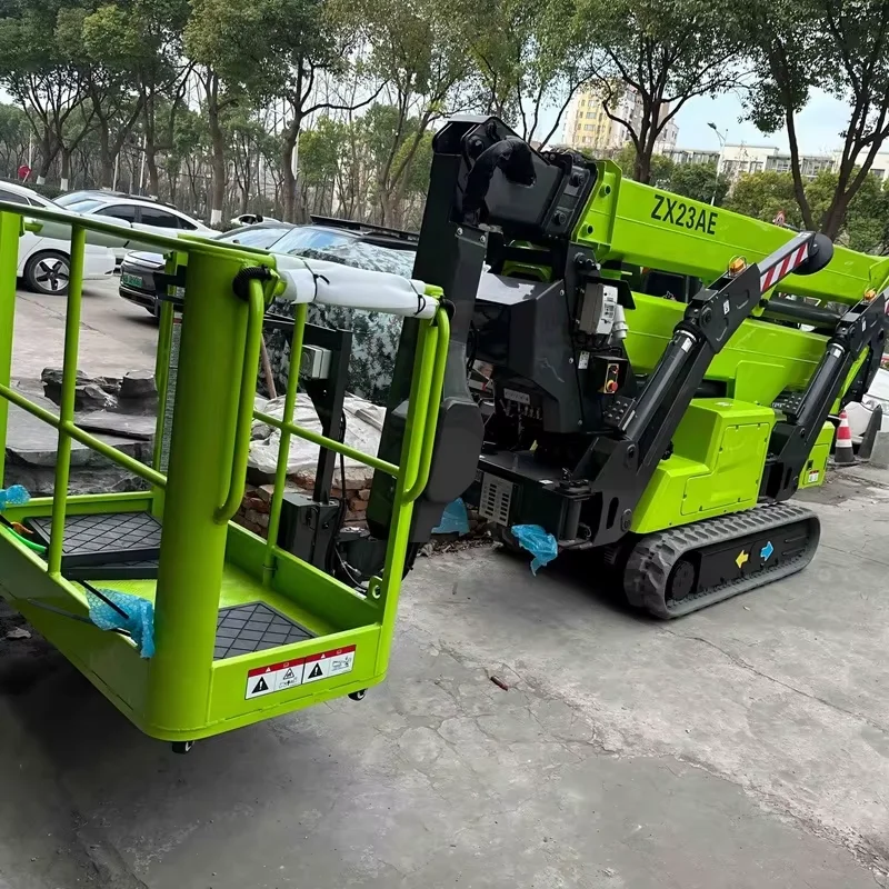 ZOOMLION ZX23AE Lithium Powered Spider Lift with Tracks and Stable