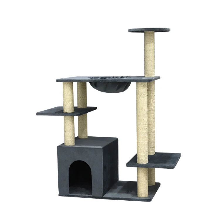 
 Большая башня Кондо Мебель царапинный столб домик для домашних животных игровое дерево для кошек  