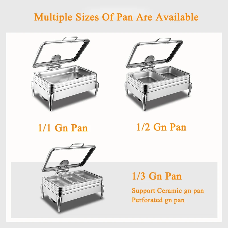 Luxury Buffet Chafing Dish In Dubai Stainless Steel Chef 9 Litre Food