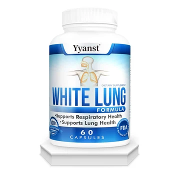 OEM/ODM Private Label White Lung Capsules Supports Respiratory Health Supports Lung Health Lung Cleanse & Detox