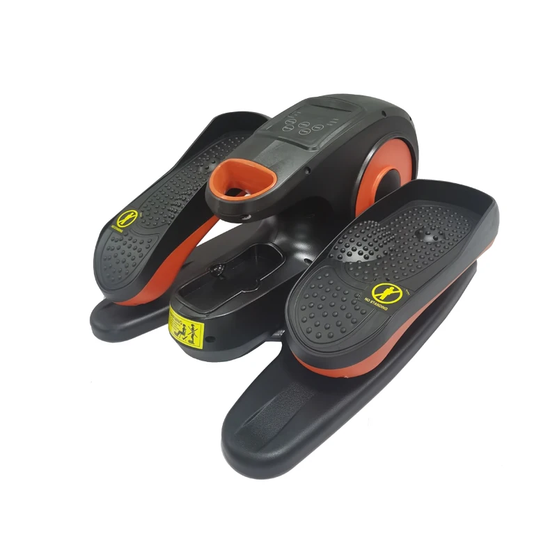 LCD Monitor Compact Under Desk Electric Mini Elliptical Trainer Machine  with Large Pedal for Home Office Gym