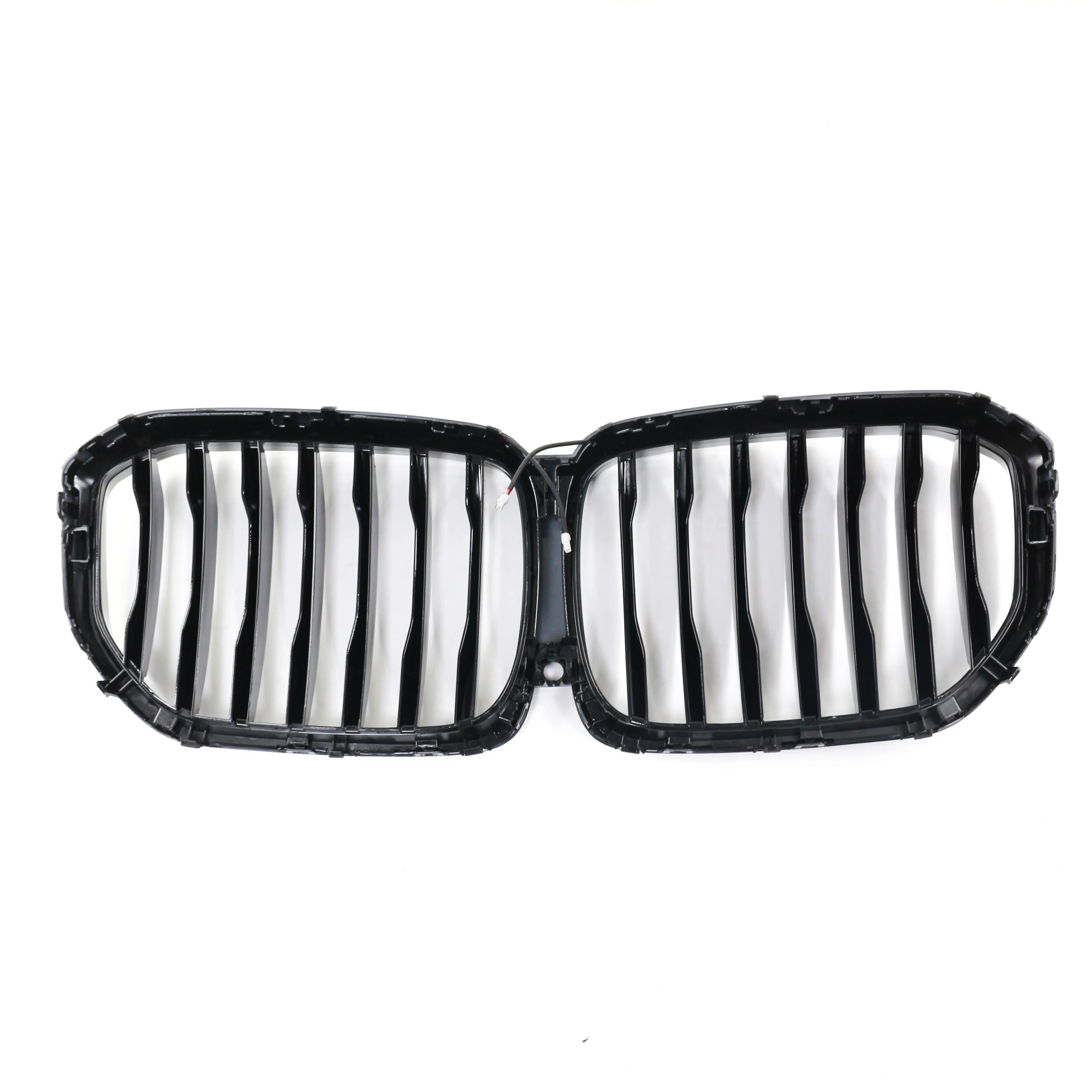 Front Bumper Grill Replacement Single Line Gloss Black LED Grille Mesh Front Car Grille for Bmw X5 G05 2019-