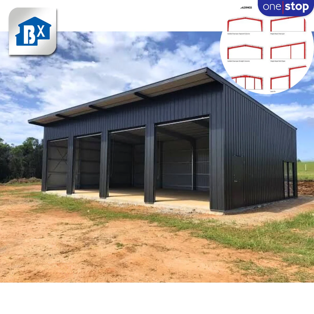ONE-STOP Service Single Shade Steel Frame Structure | Customized Prefabricated Barn Metal Building Prefab Warehouse Workshop