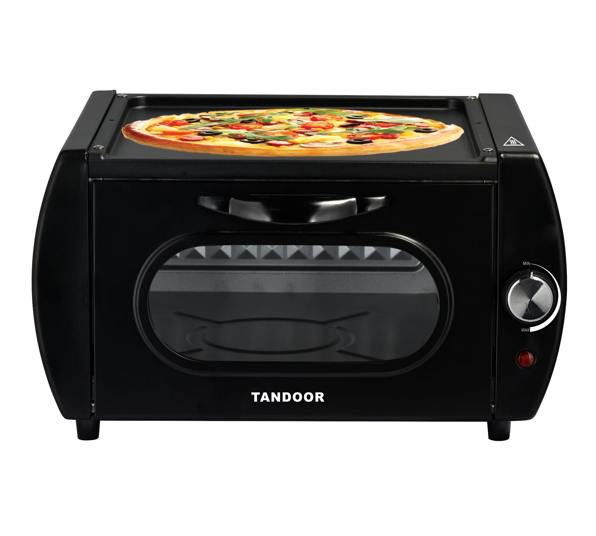 Mini Forno Tandoor ZMC 22 Litri 2100W - Per Lahmacun, Pizza, Naan, Pane, Include Teglia E Griglia, Compatto