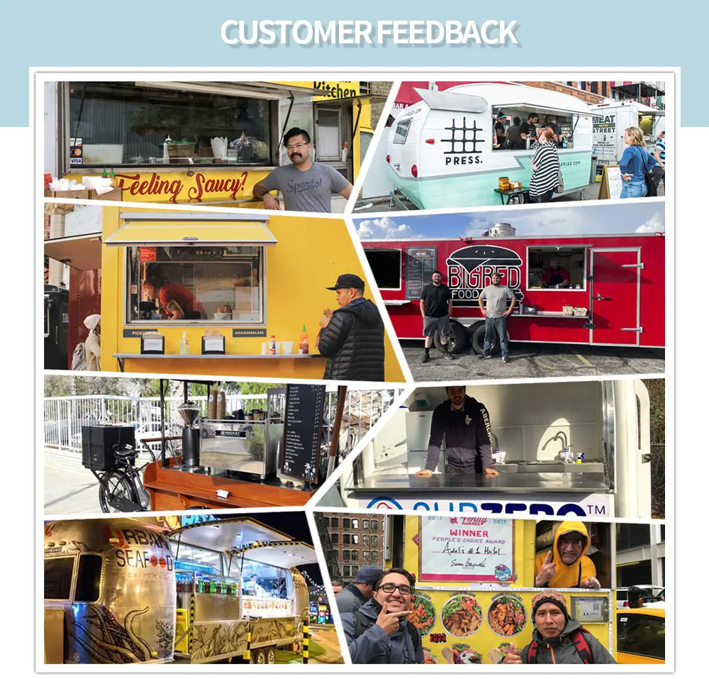 Oem Street Food Trailer Concession Food Cart Mobile Kitchen Food Truck