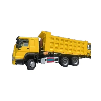 Chinese 6x4 Heavy-Duty Dump Truck with 10 Forward Gears Manual Diesel Engine Left Steering-Second-Hand Highly Practical