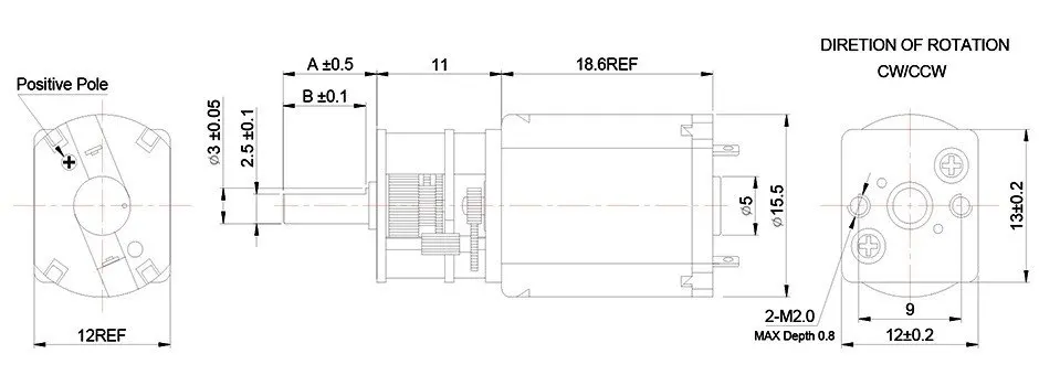 KG-13F030 3-36V dc gear motor no-load speed 2000-30000rpm no-load torque 1-1500g.cm used chiefly in smart robot