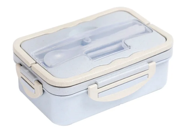 Buy Wholesale China Wheat Straw Plastic Bento Box Microwave Heated Box  Large Capacity Lunch Box & Lunch Box at USD 0.59