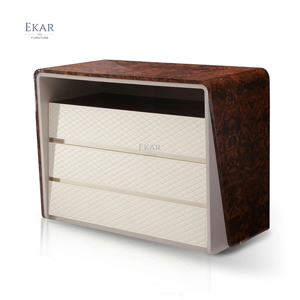 Contemporary Cotton Embroidered Diamond Pattern Storage Chest  Stylish Home Organization