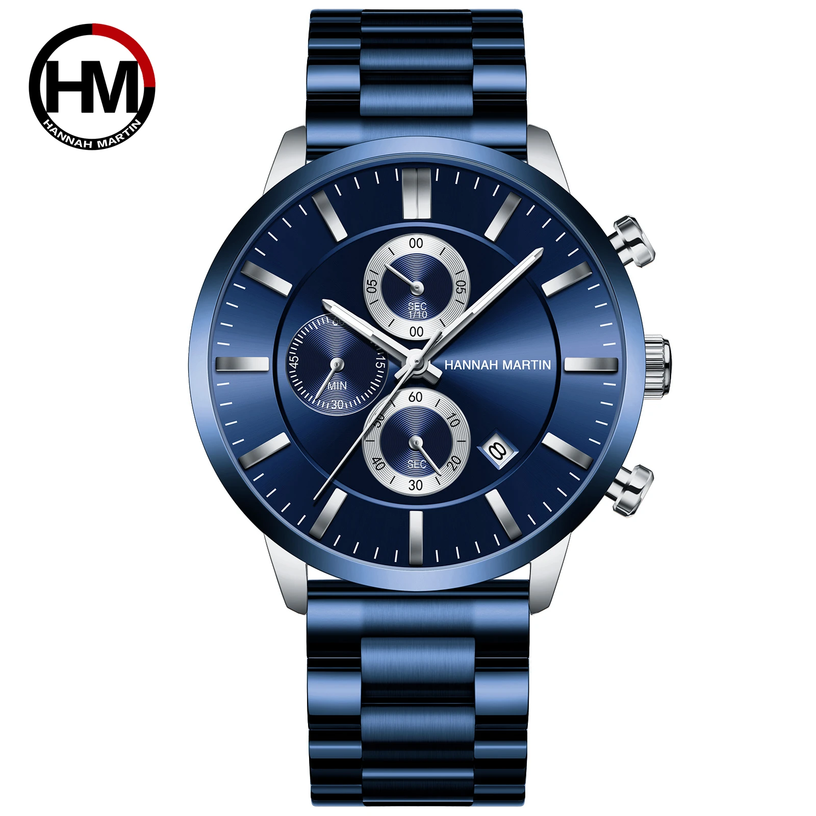 Multi-functional 3BAR Waterproof Men's Chronograph Watch with