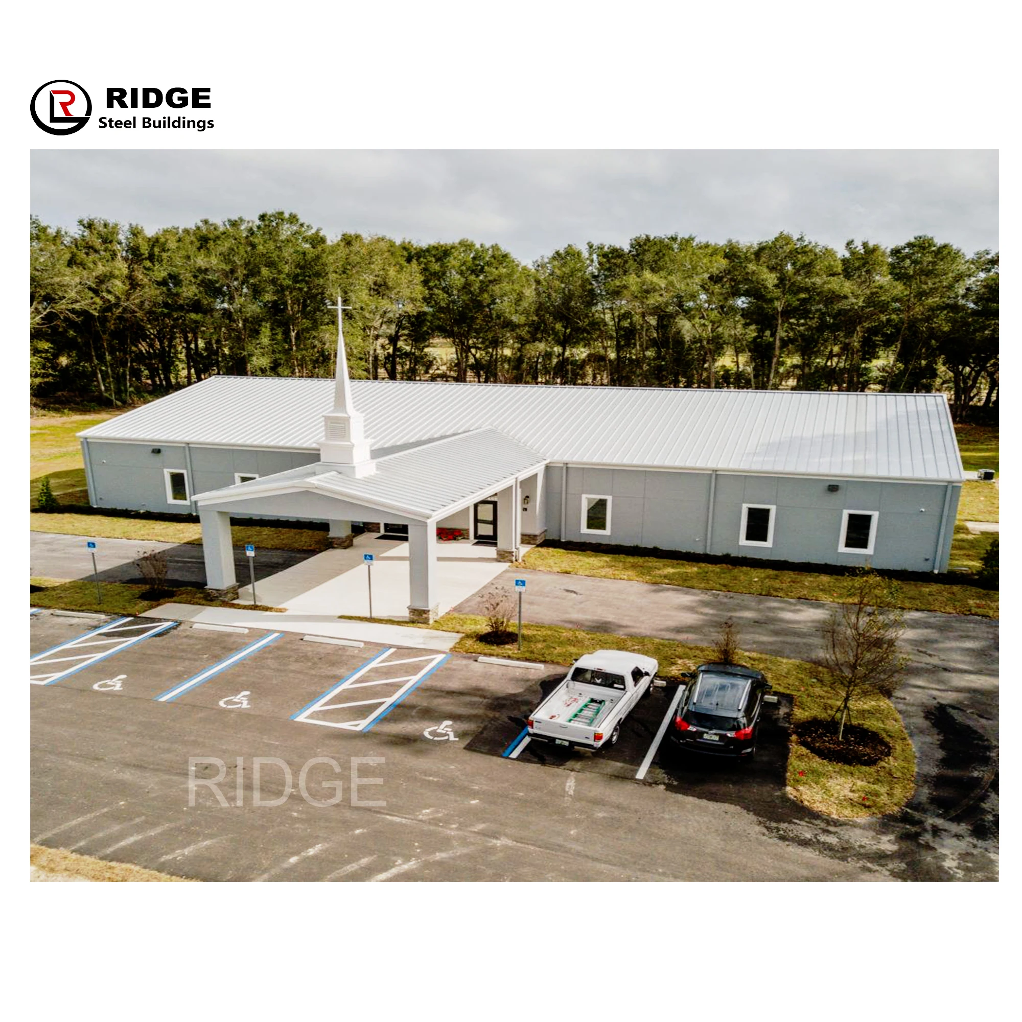 Low Cost Metal Roof Churche Building Prefabricated Steel Structure Church - Main Image