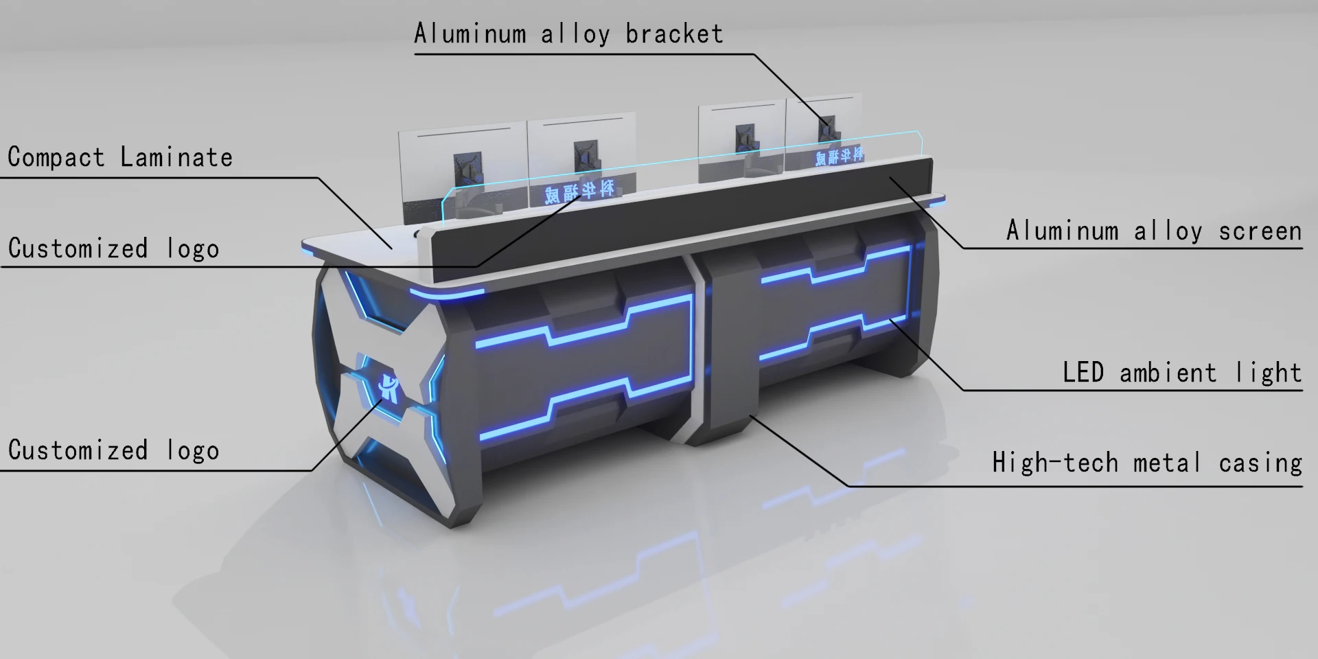 Kehua Fuwei Customizable Modular Office Table Command Center Industrial ...