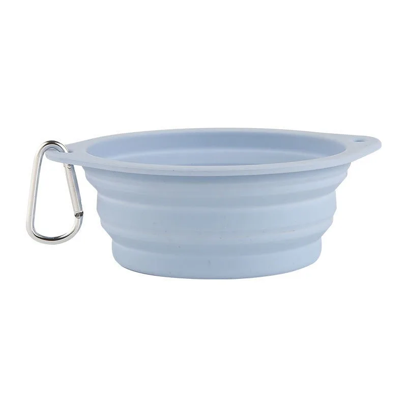 product new arrivals pet food feeding bowl dog cat water drinking bowl foldable pet dog silicon feeding bowl-3