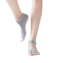 Non Slip Colorful Toe Open Ladies Yoga Five Toe Socks Anti-slip Short Breathable Five Toe Ankle Pilates Sock for Women Custom