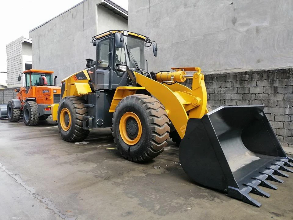 Cheap price 5 ton front loader ZL50CN ZL50GN 855H 856H wheel loader hot sale in Africa